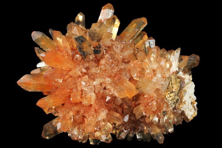 Orange Creedite Crystal Cluster - Durango, Mexico #99199